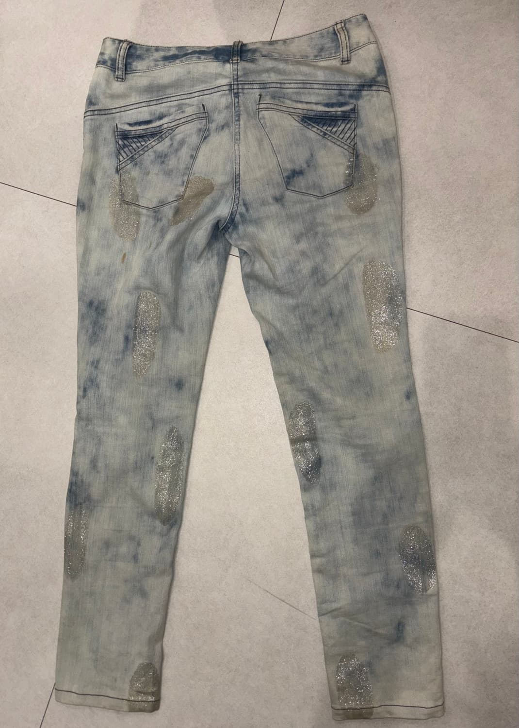 로우라이즈  빈티지 청바지 상품이미지2