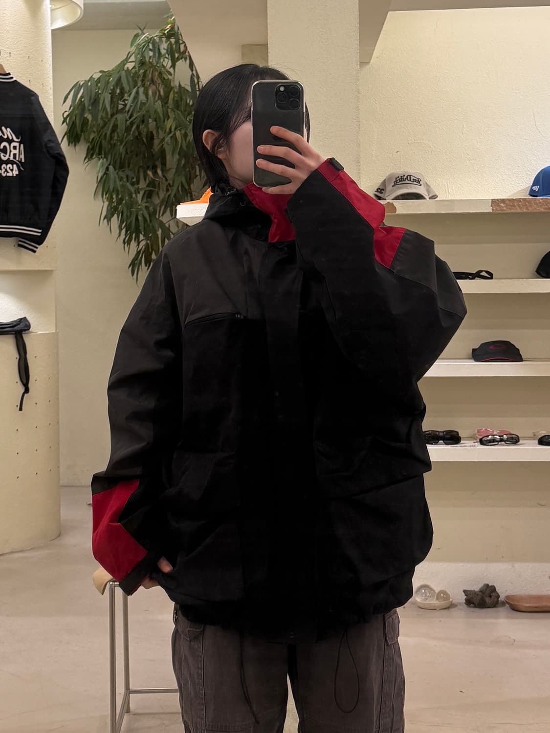 그레일즈 컬러블럭 쉘 자켓 U380 상품이미지1