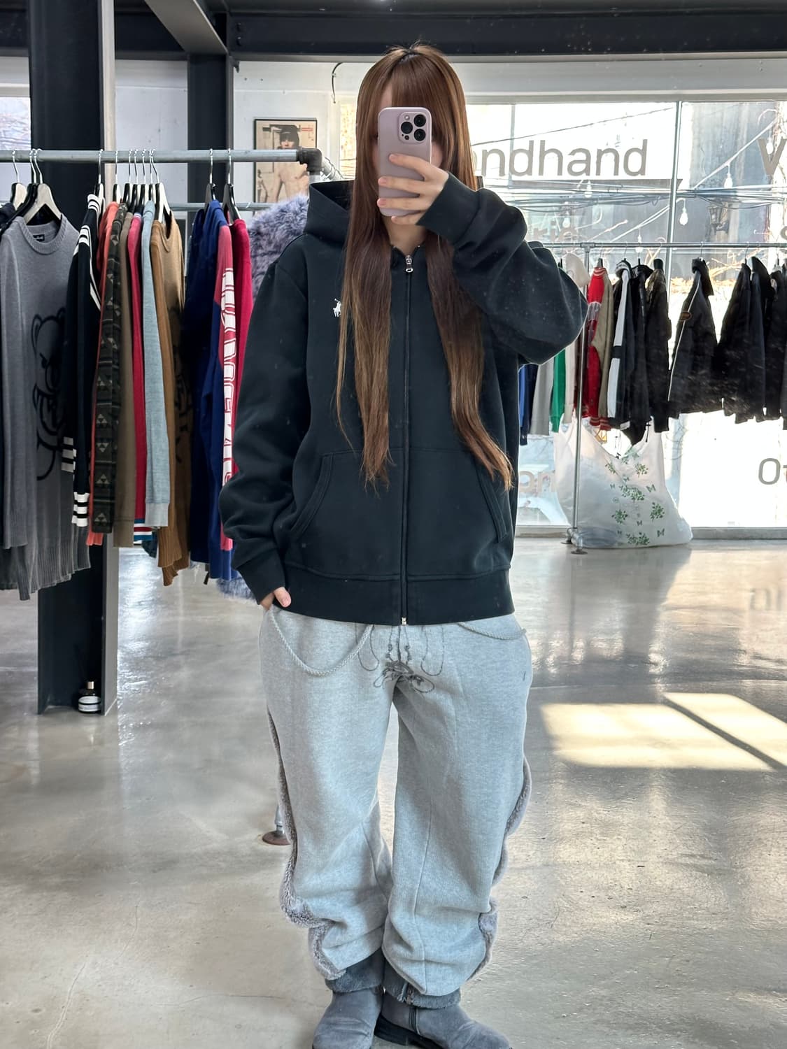 폴로랄프로렌 큐알텍 후드집업 상품이미지2