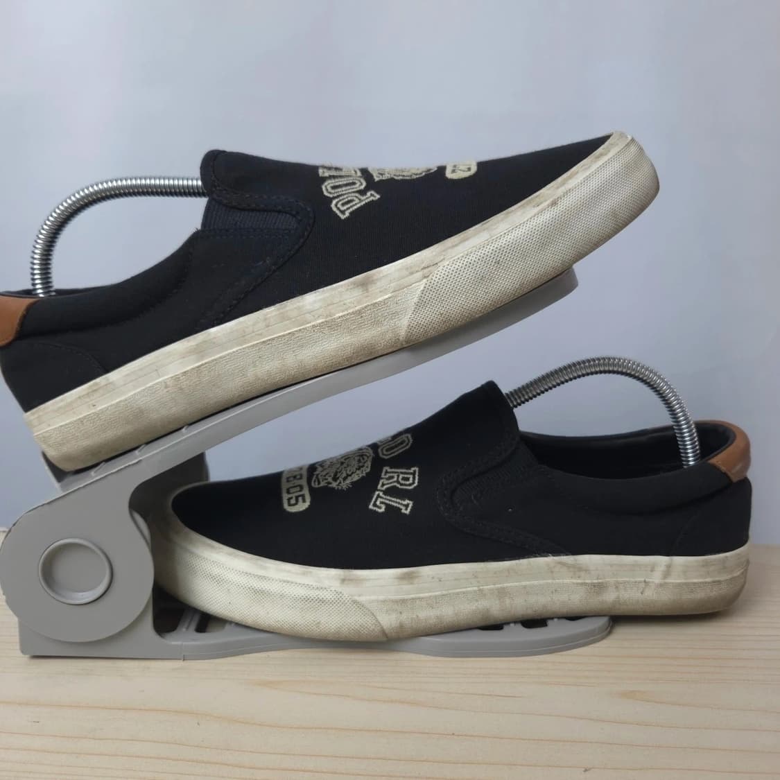 (9D)270 폴로 랄프로렌 빈티지 타이거 패치워크 슬립온 스니커즈 상품이미지6