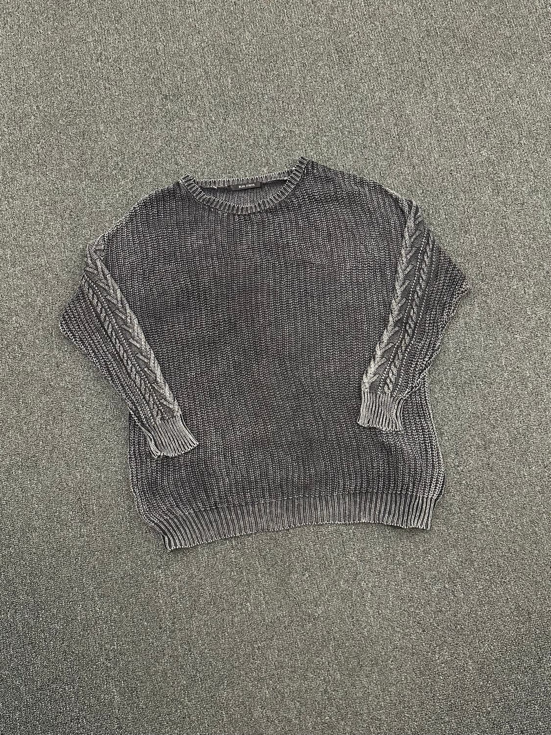 M)Japanese vintage 피그먼트 워싱 니트 스웨터 상품이미지2