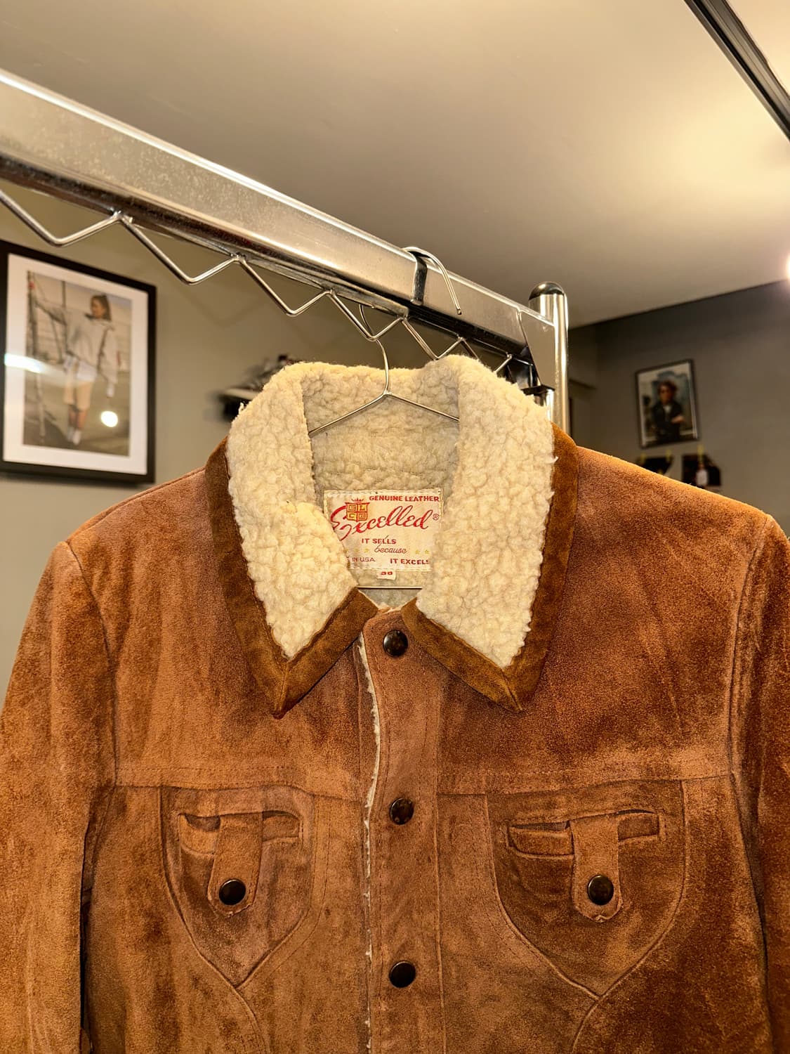 80-90’s American genuine leather jacket 상품이미지4