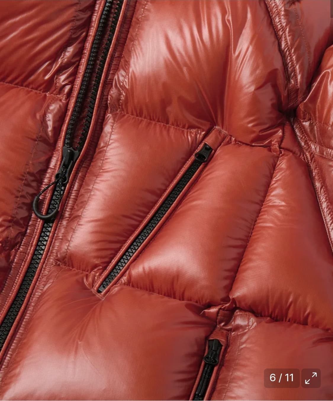 무신사 시티레저 다운 숏 패딩 오렌지 L 상품이미지5