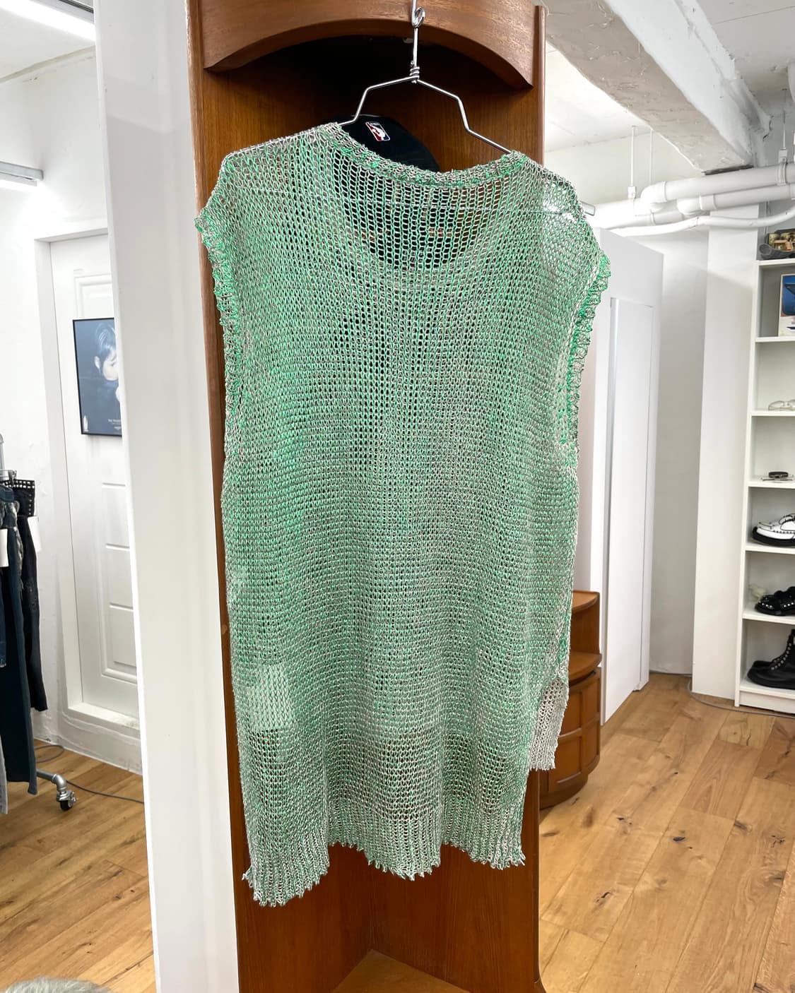 [40] (nude) 시스루 니트 베스트 상품이미지4