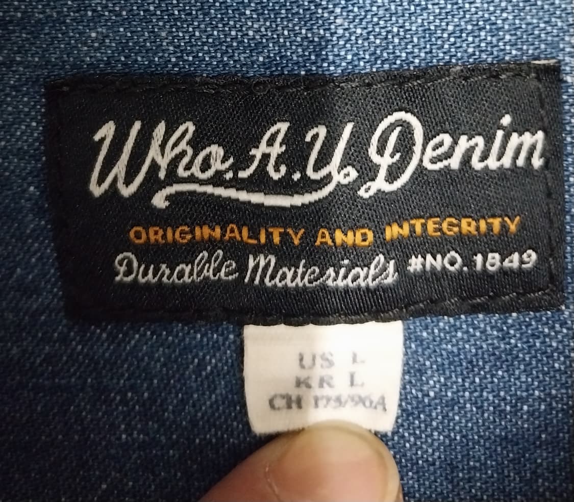 후아유 데님셔츠 L 상품이미지2