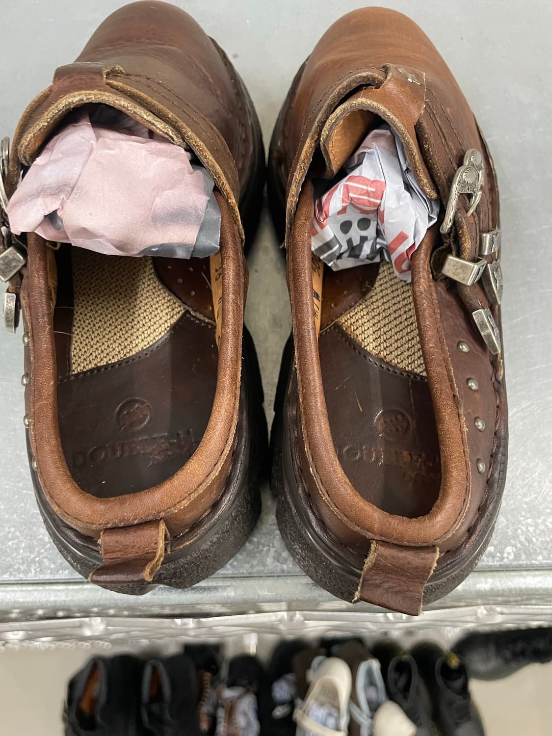 더블 H 부츠 뮬 브라운 38 (gr-4270) 상품이미지10