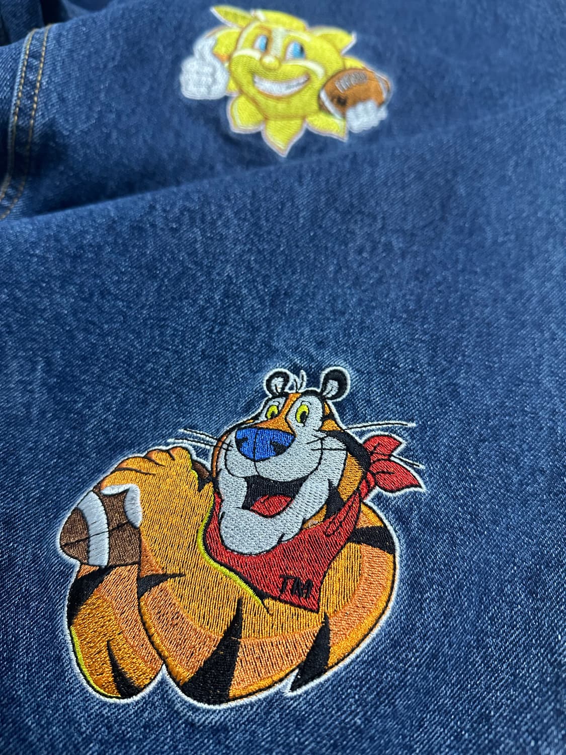 켈로그x위캔더스 콜라보 자수 데님팬츠 상품이미지3