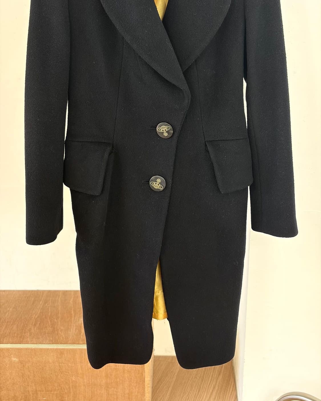 비비안 웨스트우드 앵글로매니아 블랙 2b 울 코트  상품이미지5