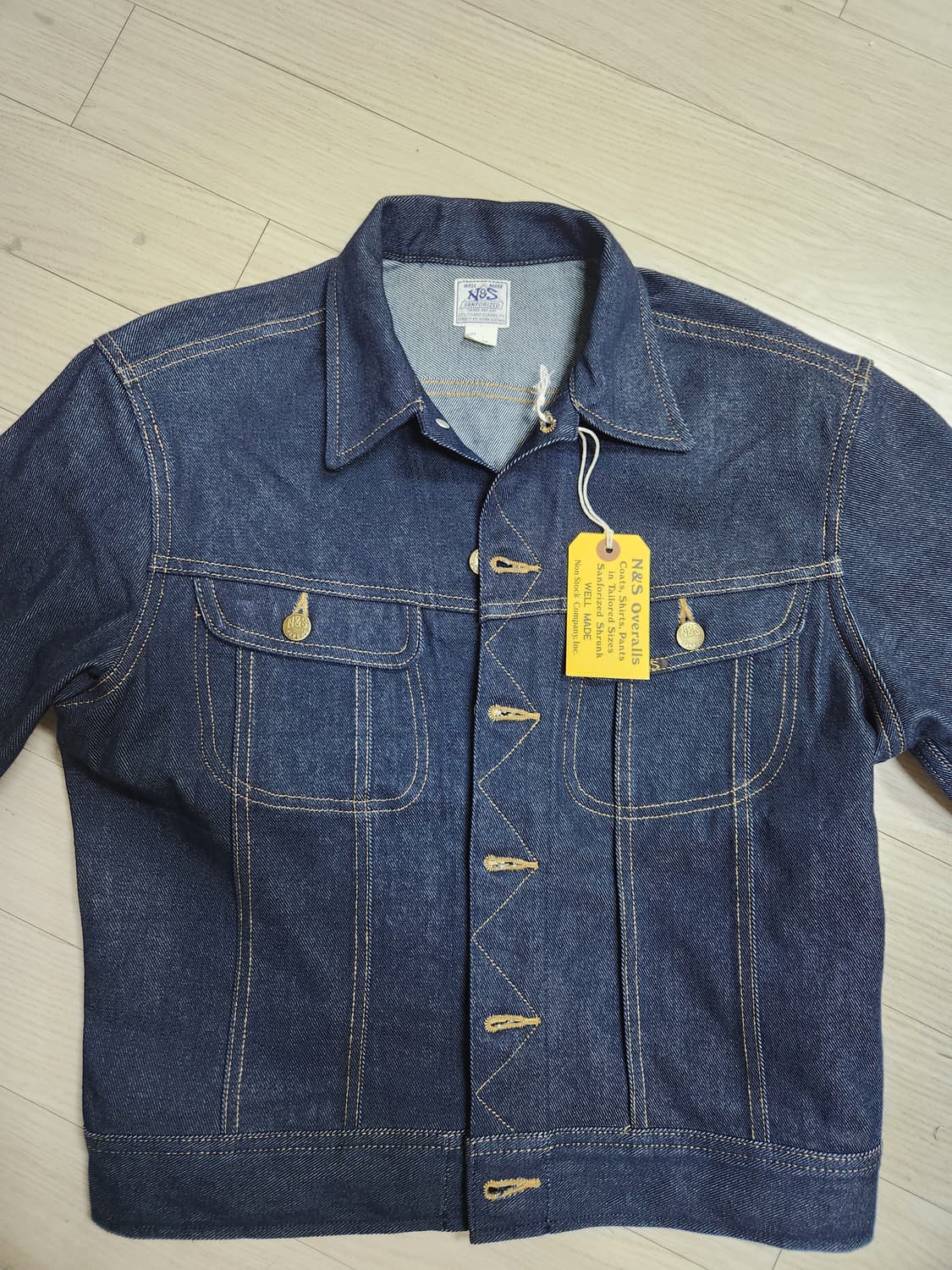 브론슨(논스탁) 101 데님 자켓 사이즈 M 38 상품이미지1