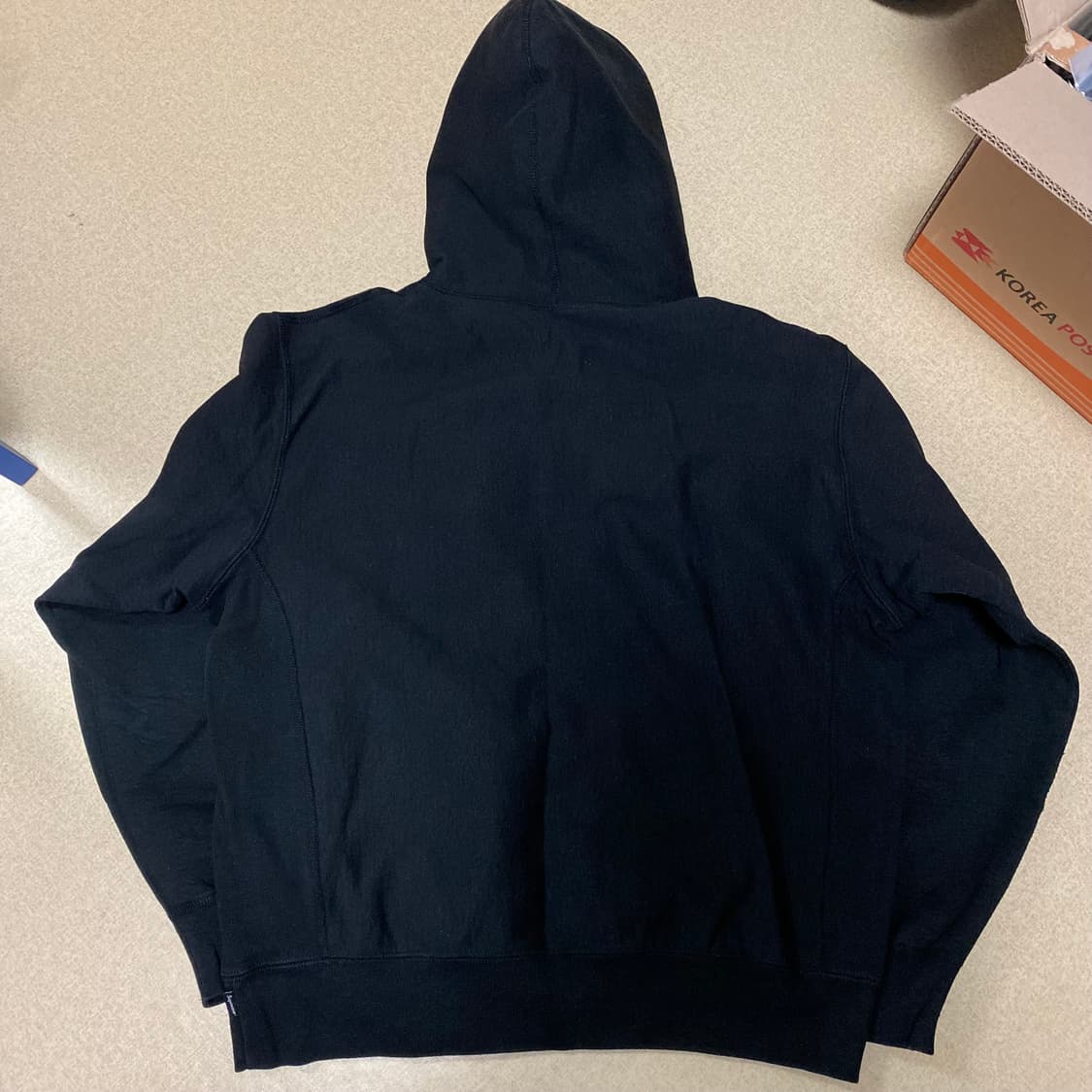 [M] 23FW 슈프림 박스로고 후드티 블랙 상품이미지3