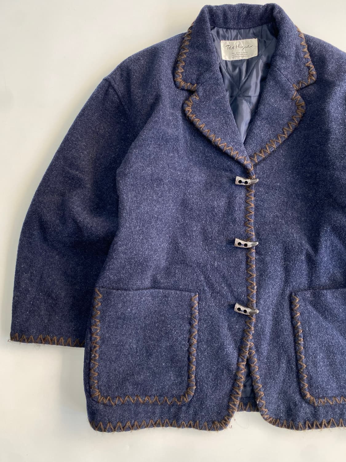 [L] JPN 빈티지 에스닉 토글 울 자켓 상품이미지4