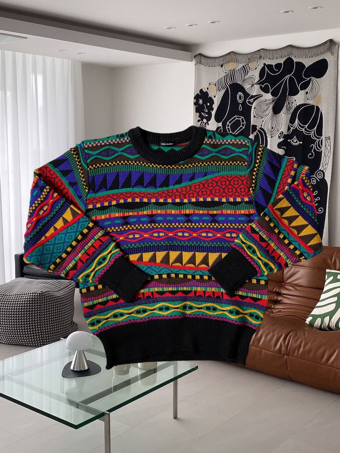 빈티지 패턴 니트 (Woman L) AB1263 상품이미지1