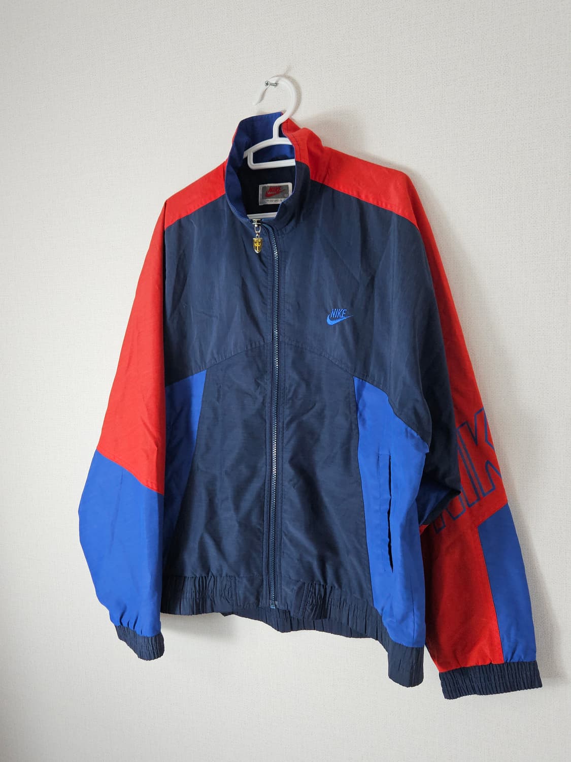 90s 나이키 삼나스포츠 올드스쿨 바람막이 트랙탑 자켓 빈티지 100 상품이미지2