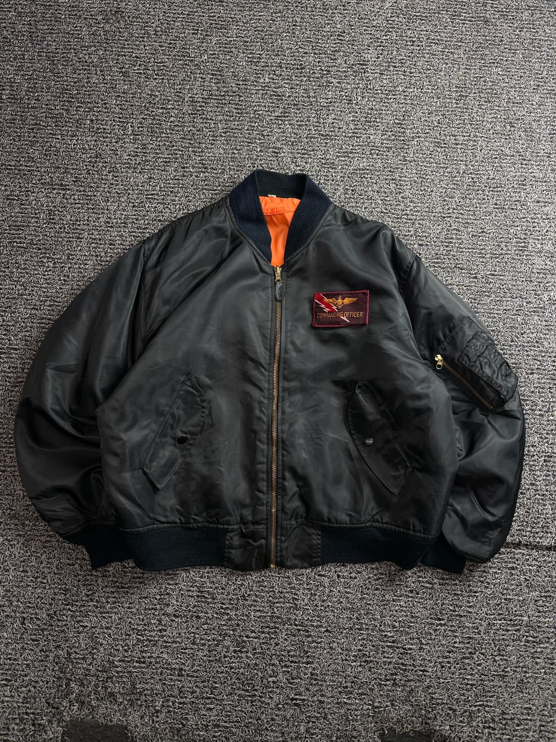 90s 일본 빈티지 멀티 패치 MA-1 봄버 자켓 3898 상품이미지2