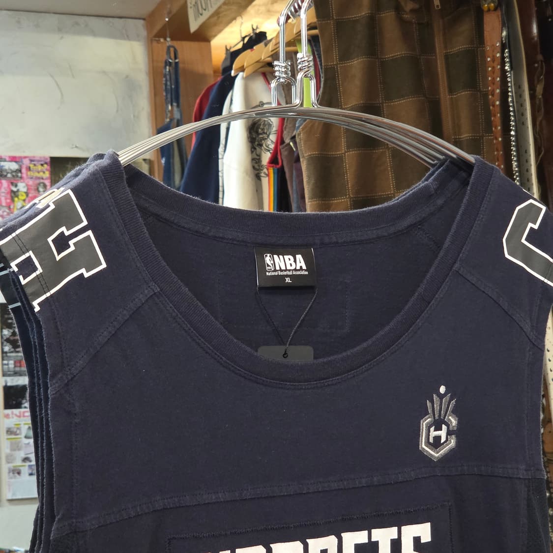 NBA 샬럿 호네츠 네이비 슬리브리스 상품이미지3