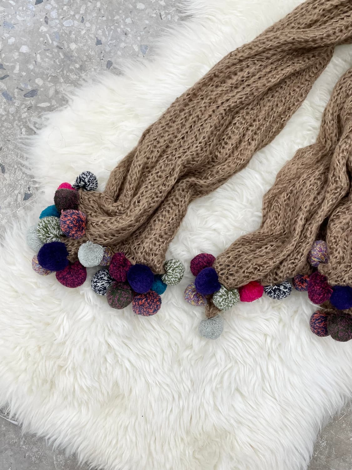 모리 방울 짜임 머플러  상품이미지4