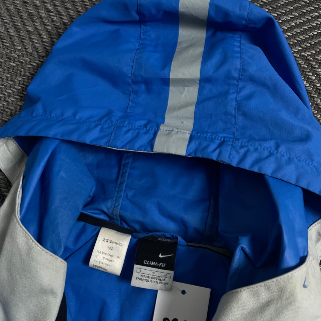 00s 나이키 올드스쿨 스우시로고 배색 바람막이 후드 웜업  o 4148 상품이미지6