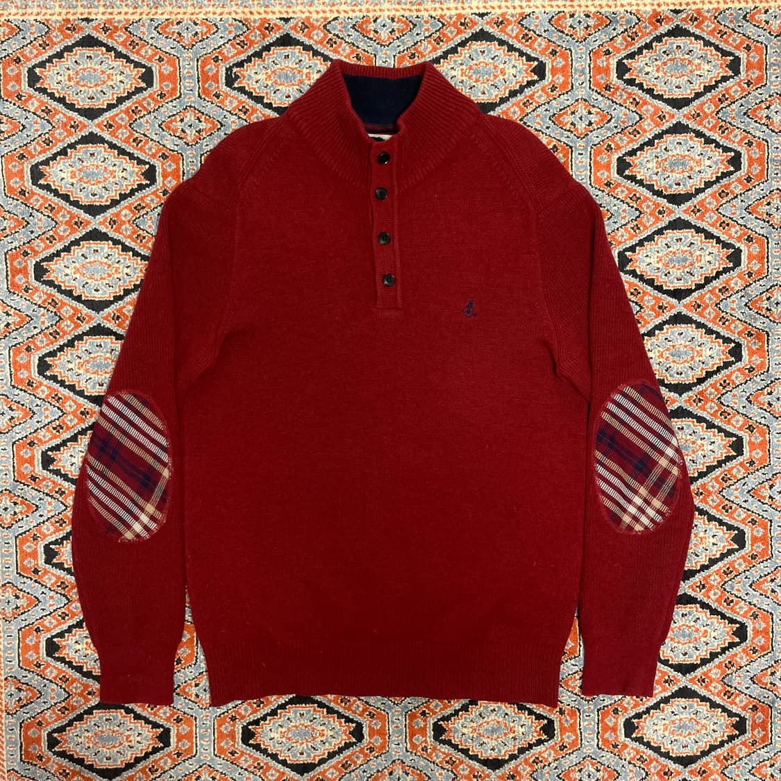 빈폴 레드 헨리폴라넥 울100 니트 남성95 상품이미지1