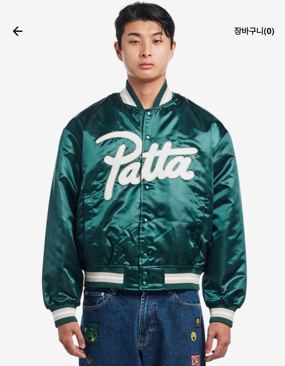 Patta 파타 사틴 바시티 봄버 자켓 상품이미지1