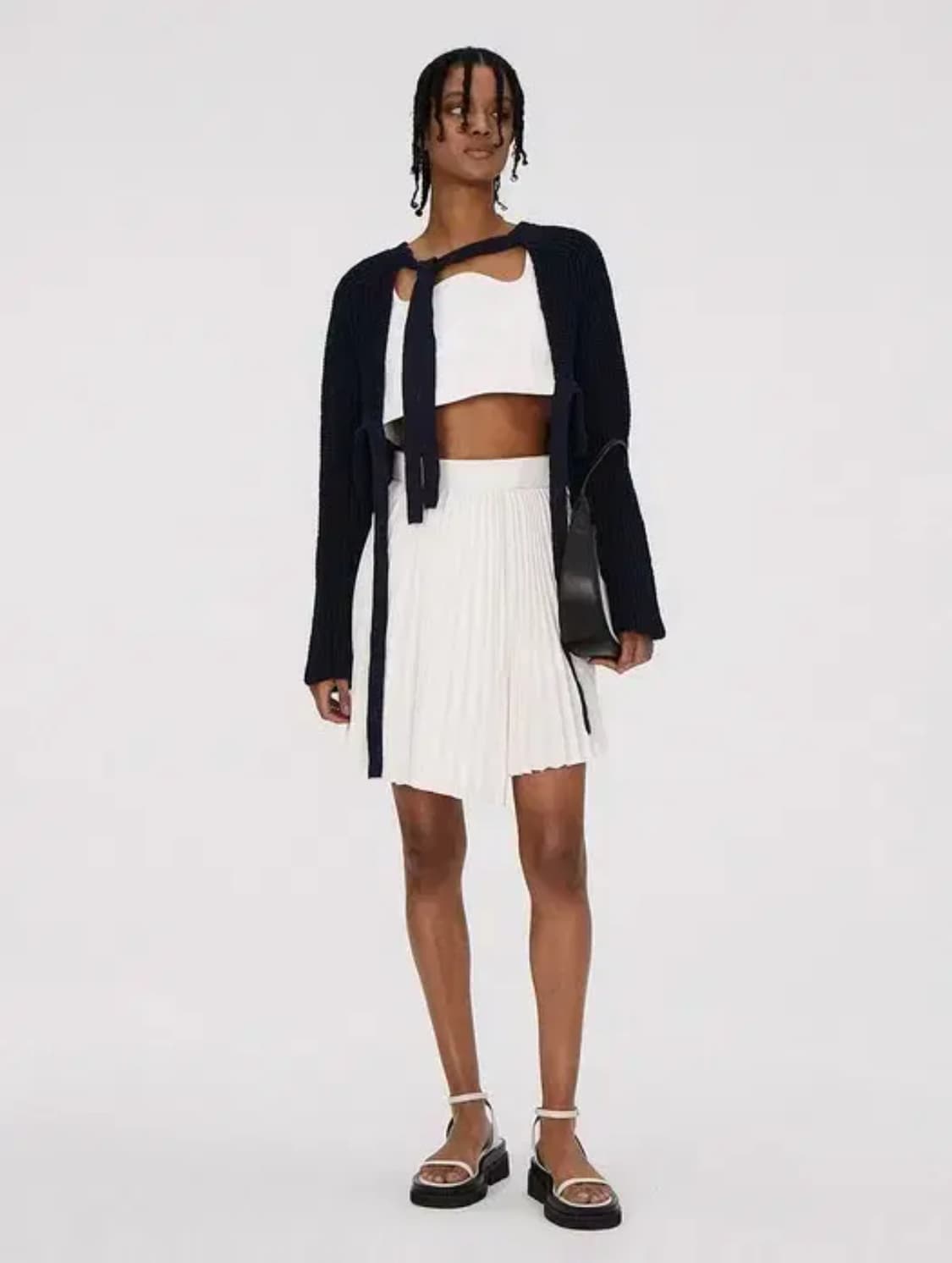 (s) 렉토 플리츠 미디 스커트 상품이미지4