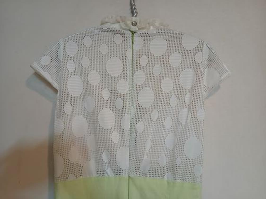 나롱쥐 화이트 레이스 민트 캡 원피스 망사 드레스 섹시 홀복 파티 클럽룩 상품이미지4