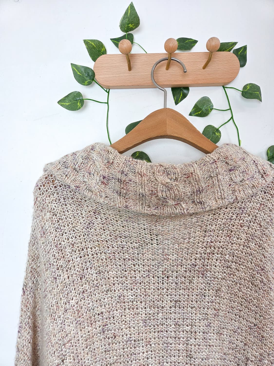 색실 콕콕 케이프 가디건 상품이미지7