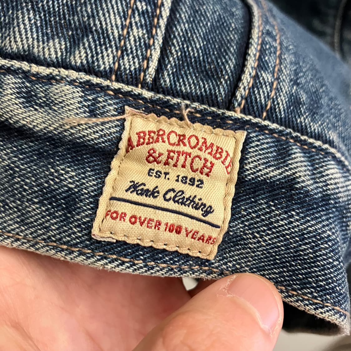 N71 아베크롬비 울프죠 쉐르파 데님 청자켓 상품이미지5