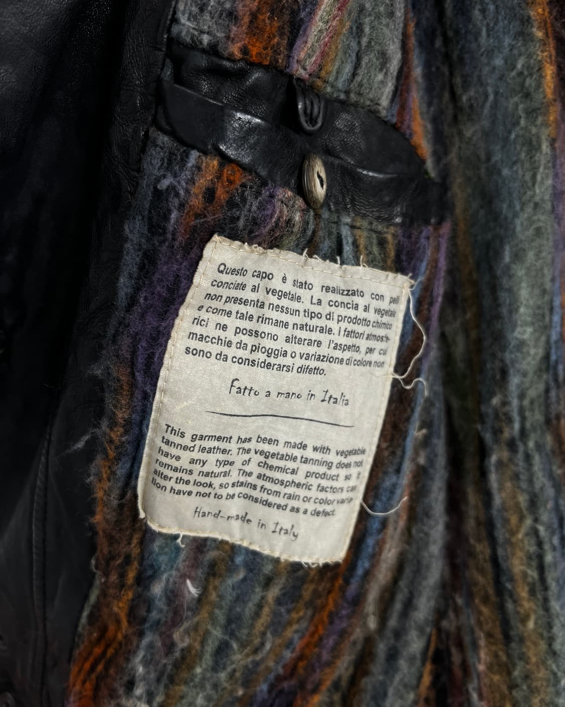 조르지오 브라토 체스트 지퍼 레더 자켓 상품이미지9