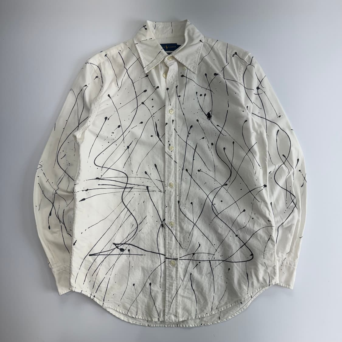 Polo 폴로 블랙 포니 패턴 화이트 셔츠 상품이미지3