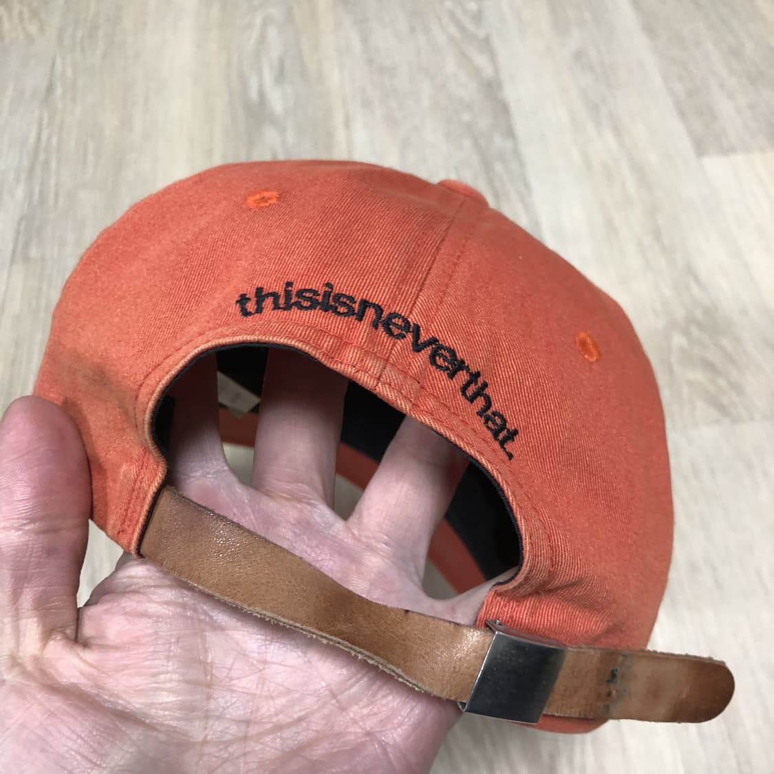 (OS) 디스이즈네버댓 15 FW 스컬패치 BCGC 캡 오렌지 상품이미지4