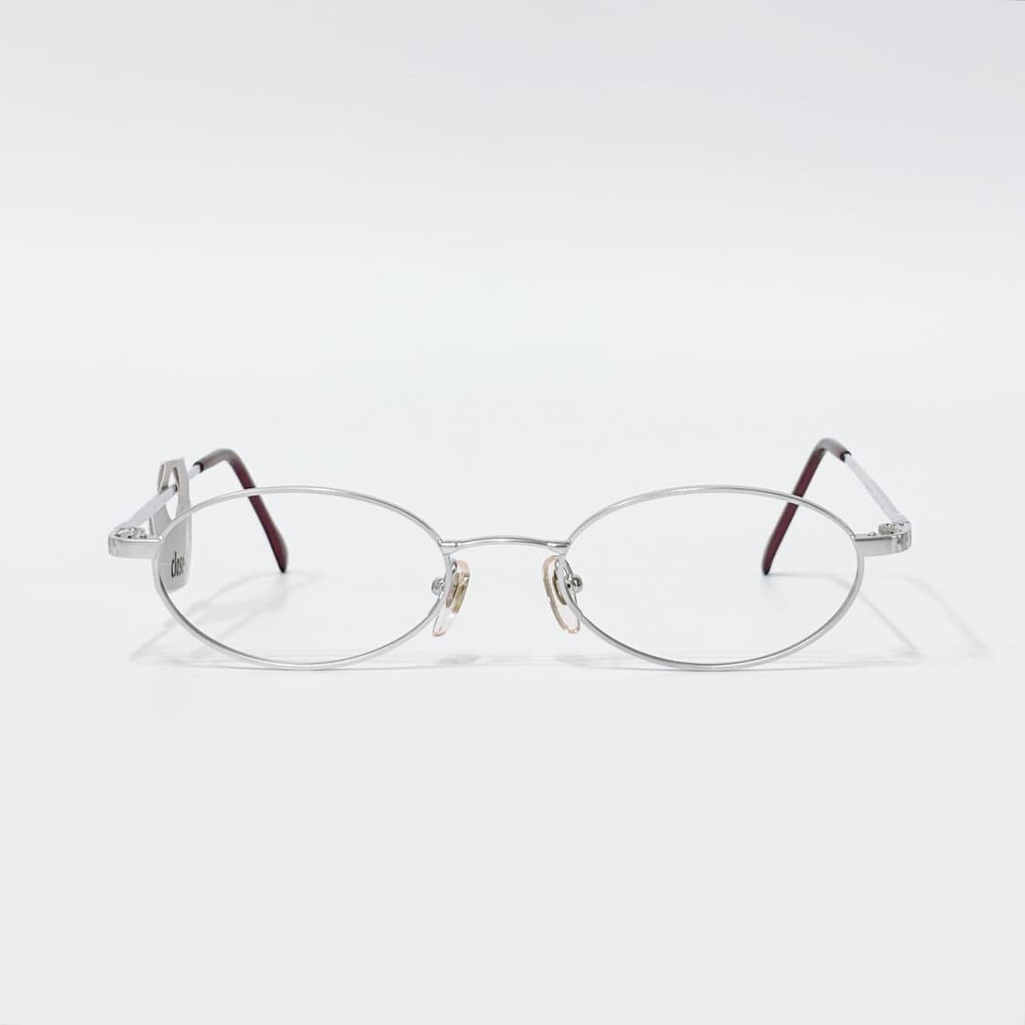 TOP 매트 실버 오벌 메탈 데드스탁 빈티지안경 상품이미지1