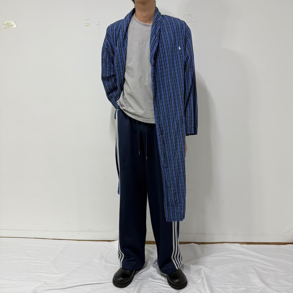 폴로 니뽄삘 롱 셔츠 가디건  상품이미지3