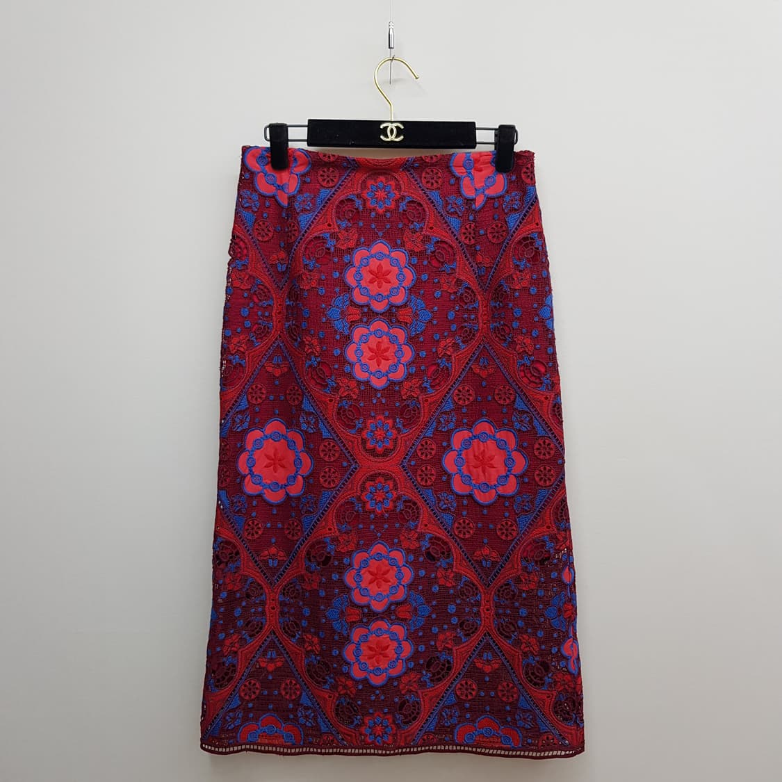 산드로 플로럴 레이스 크롭 블라우스 미디 스커트 셋업 2사이즈 상품이미지6