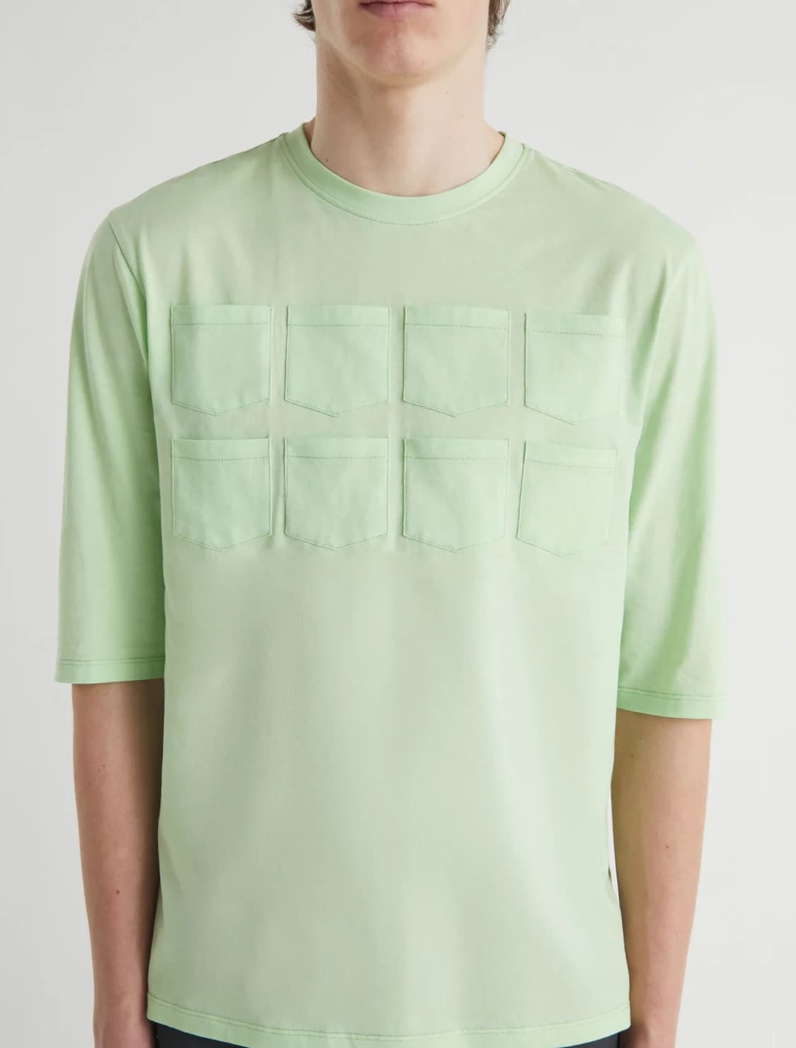 [S,M,L]팔로마울 Arisa 포켓 티셔츠/그린 상품이미지4