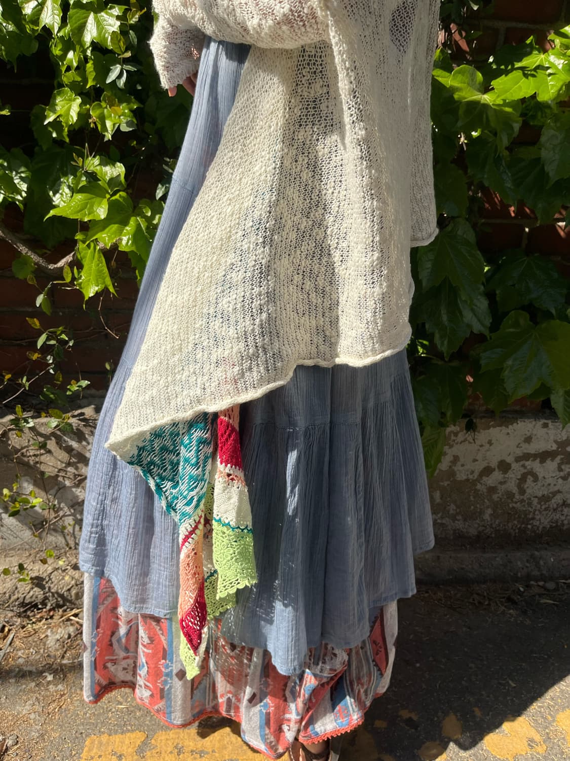 히피 에스닉 패턴 포인트 언발 가디건 상품이미지4