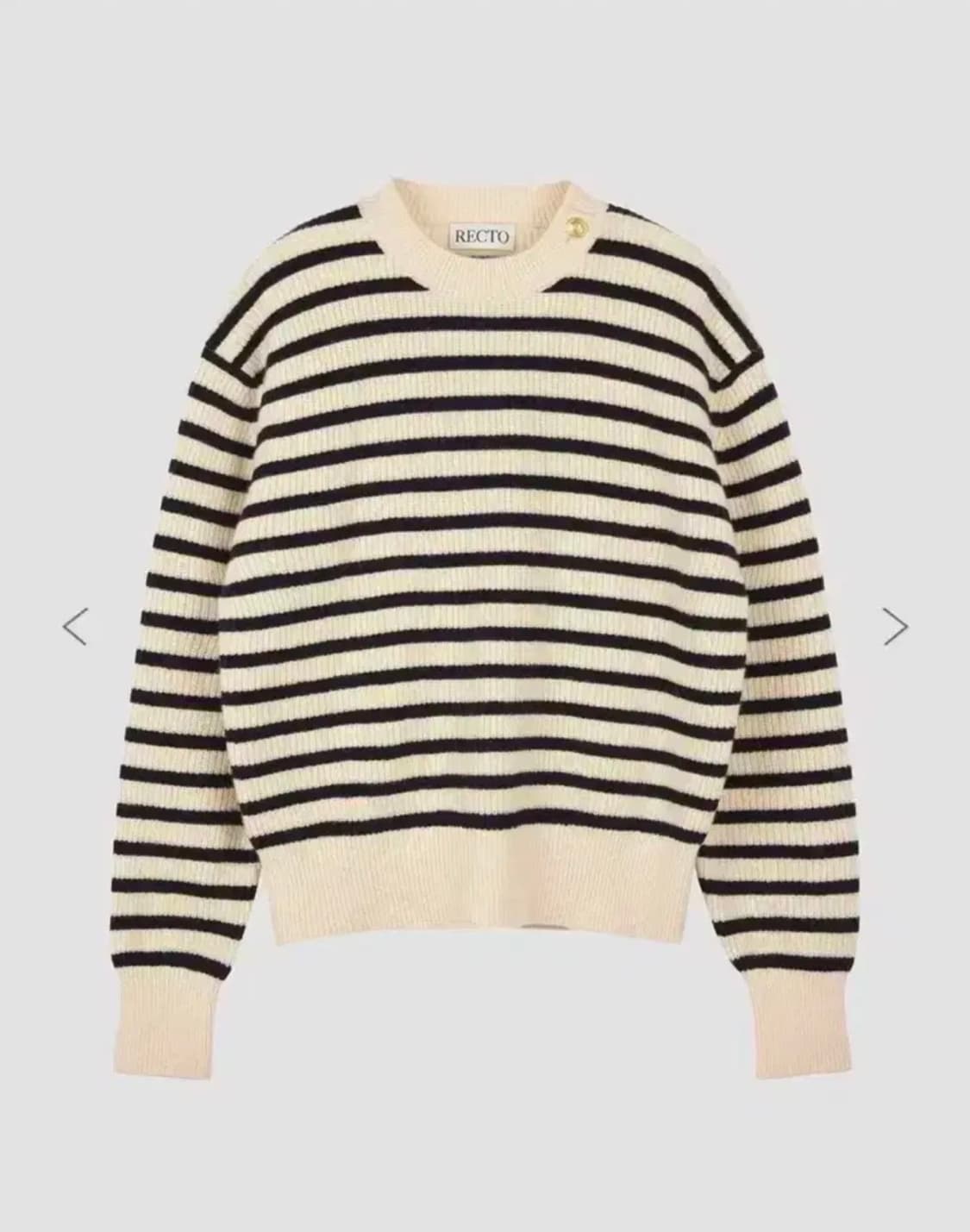 렉토 23fw 스트라이프 니트 상품이미지1