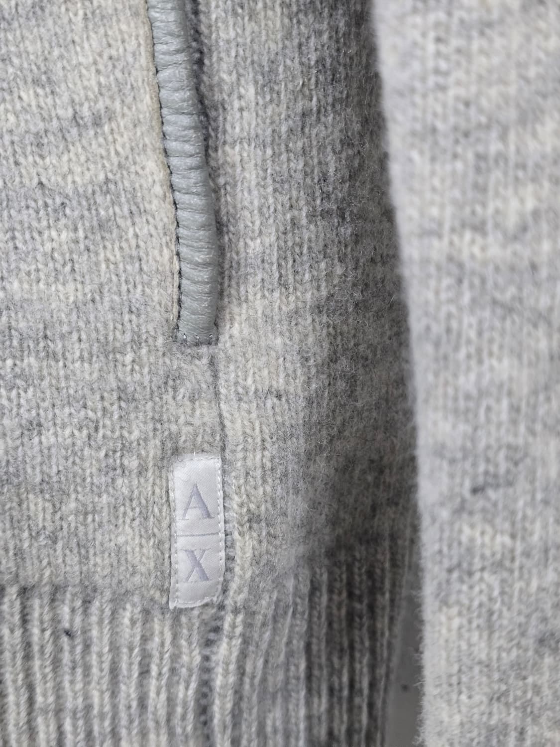 아르마니 익스체인지 니트 후드 집업 상품이미지4