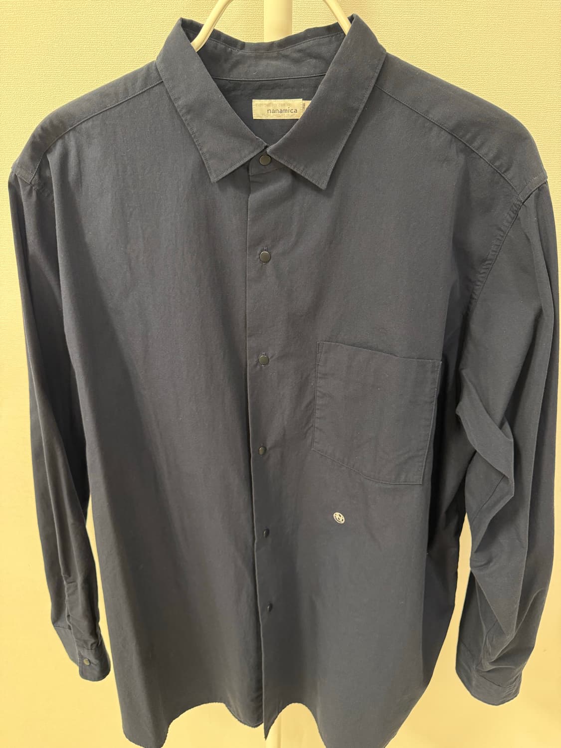 나나미카 레귤러 칼라 윈드셔츠 다크네이비 L사이즈 상품이미지2