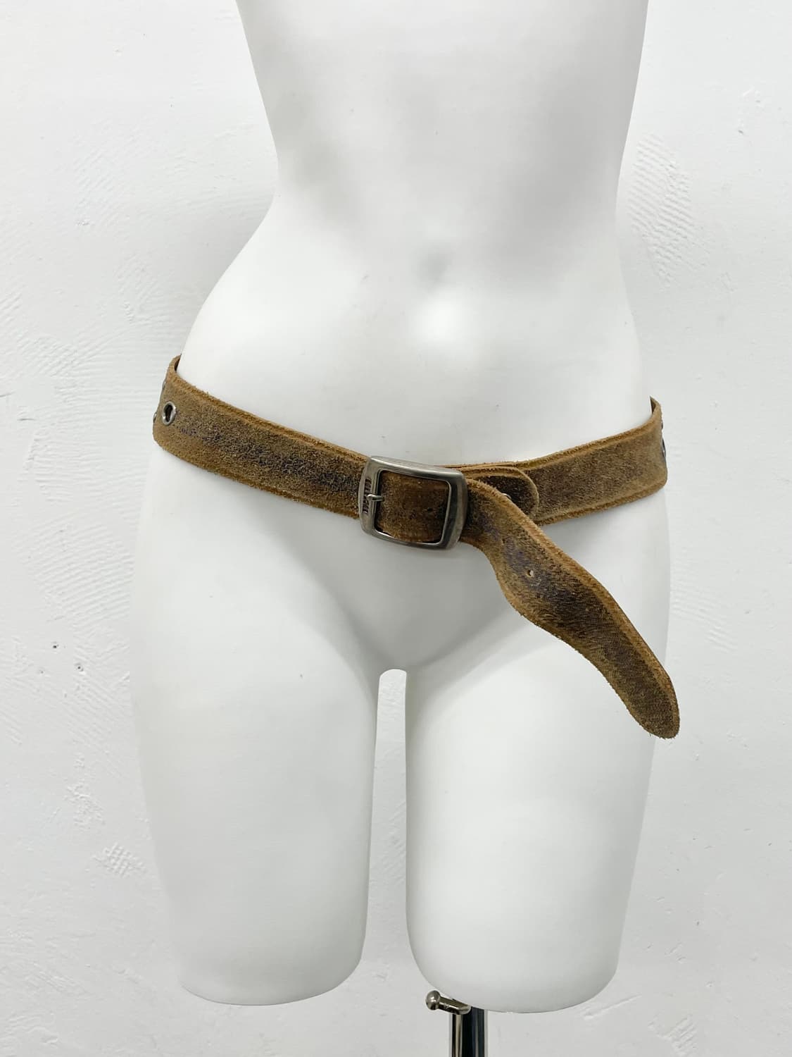 버커루 리얼레더 펀칭 버클 벨트 상품이미지2