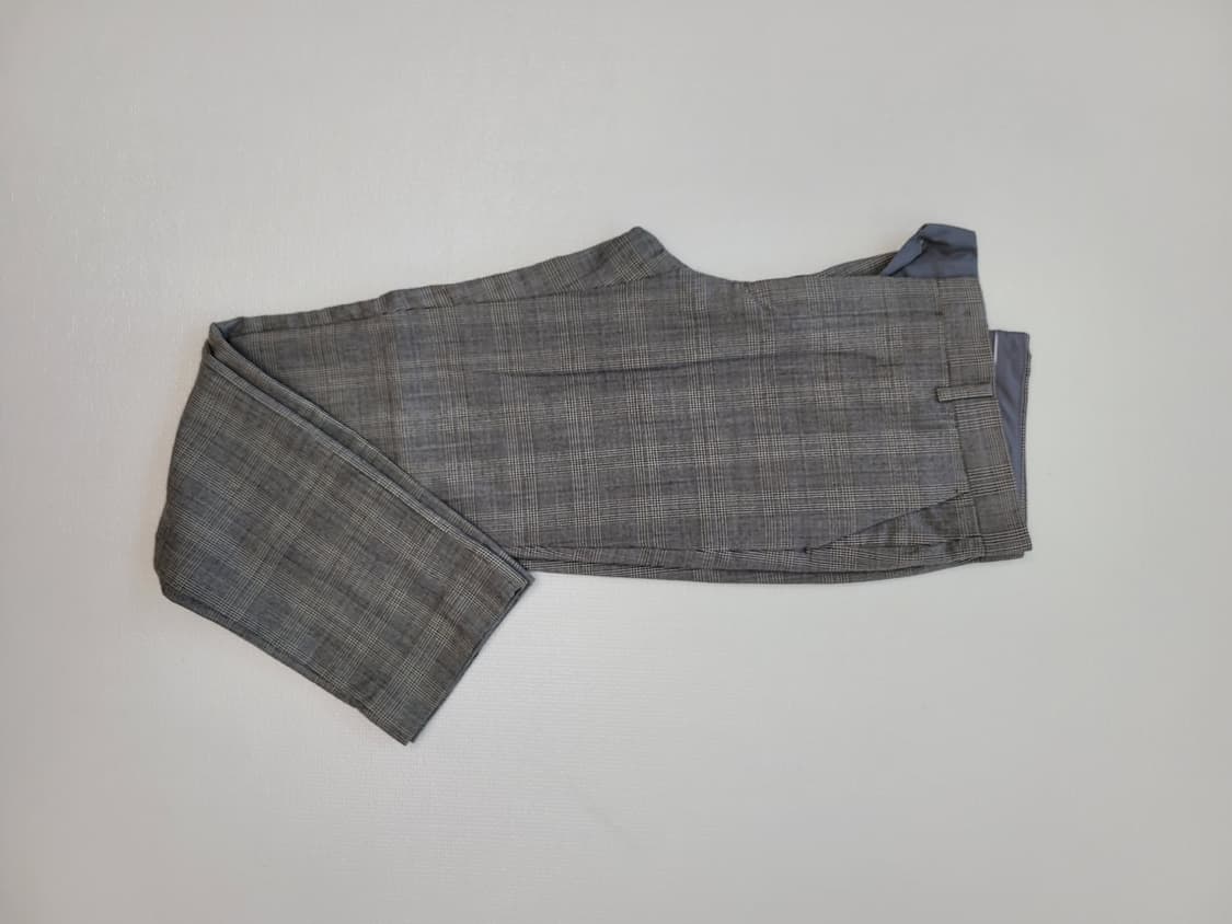 코모도스퀘어 COMODO 남자 체크패턴 모직 바지 33 브라운 상품이미지2