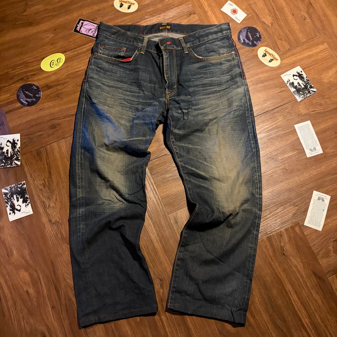 Edwin Japan Blue trip denim pants 36 상품이미지1
