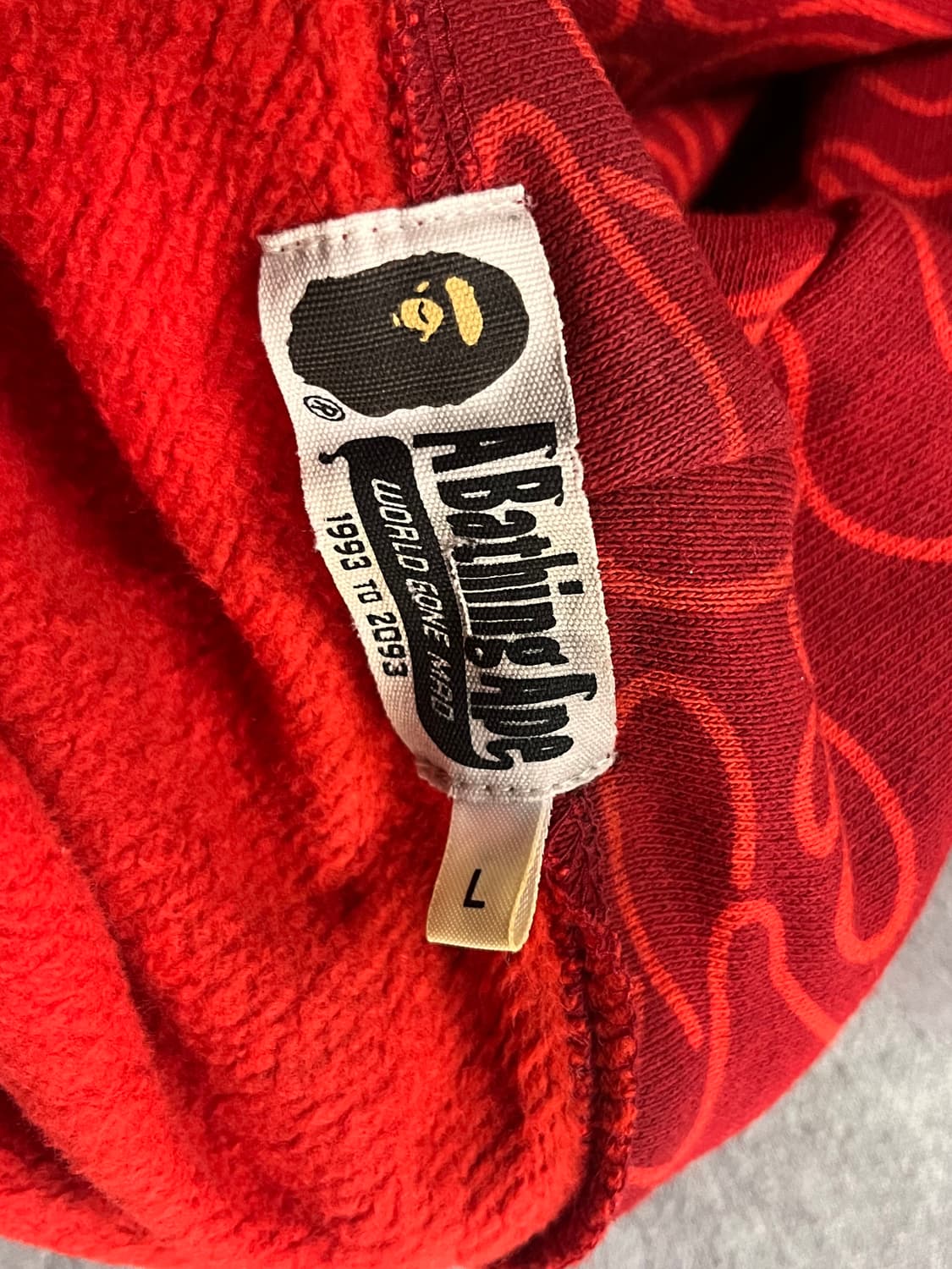 베이프 상하이 매장 한정판 적계 샤크 후드집업  상품이미지3