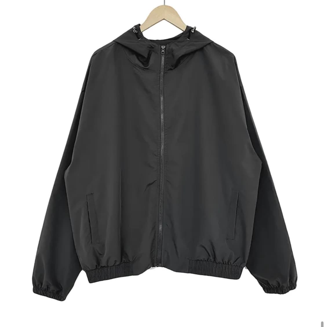 [m사이즈]바람막이 윈드브레이커 black 상품이미지1