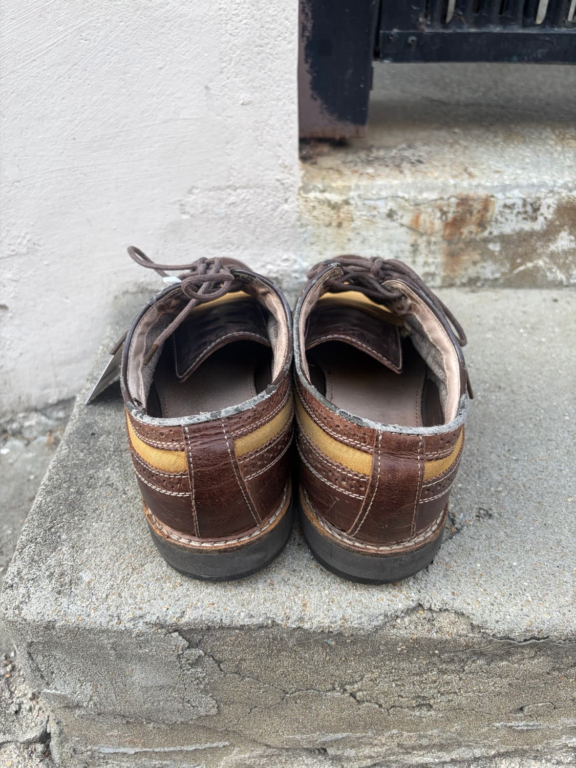 G.H.Bass 투톤 윙팁 캔버스 레더 더비슈즈 270 상품이미지3