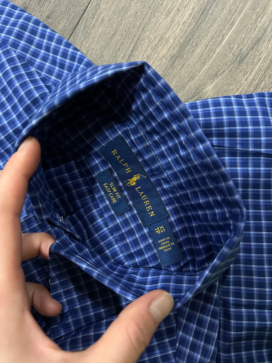 폴로 랄프로렌 블루 체크 셔츠 상품이미지6