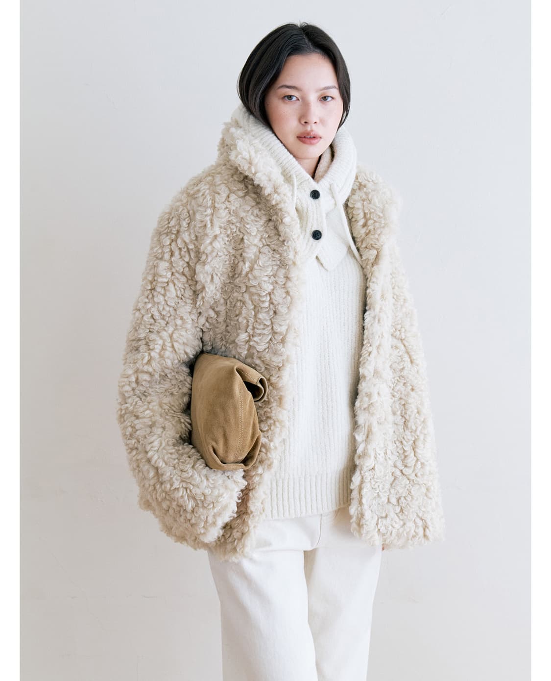 [정가 21만원 새상품] notia 노티아 퍼자켓 / 양털자켓 상품이미지1