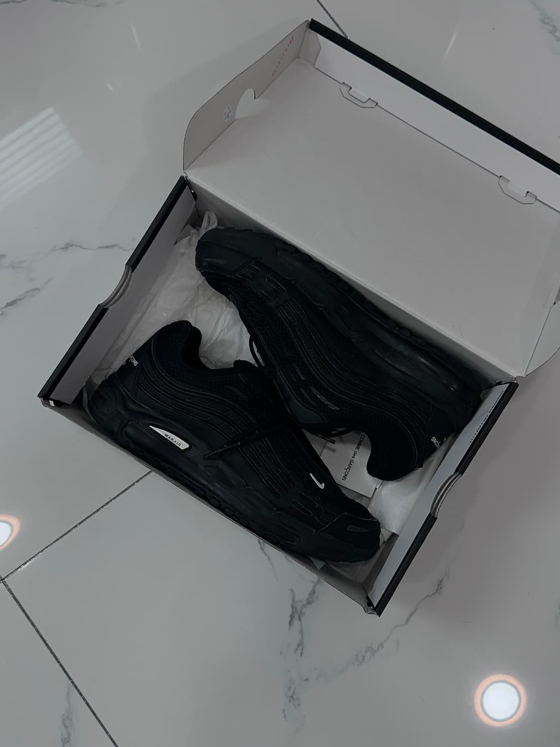 (275) 나이키 x 꼼데가르송 옴므 플러스 에어맥스 TL 2.5 블랙 상품이미지3