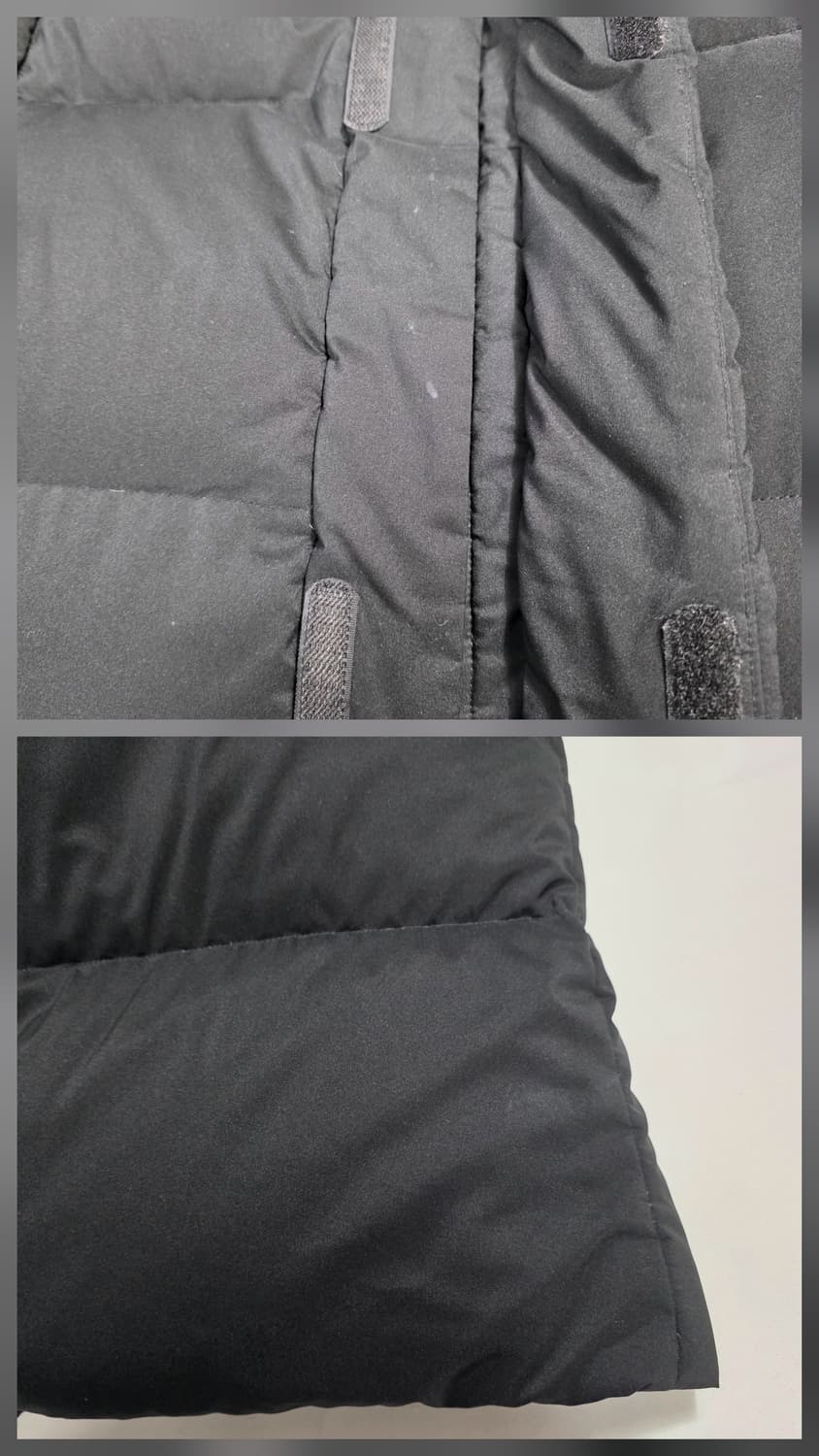 0734 [노스페이스] 롱패딩 95(M) / 다운80 충전  블랙 공용 상품이미지9