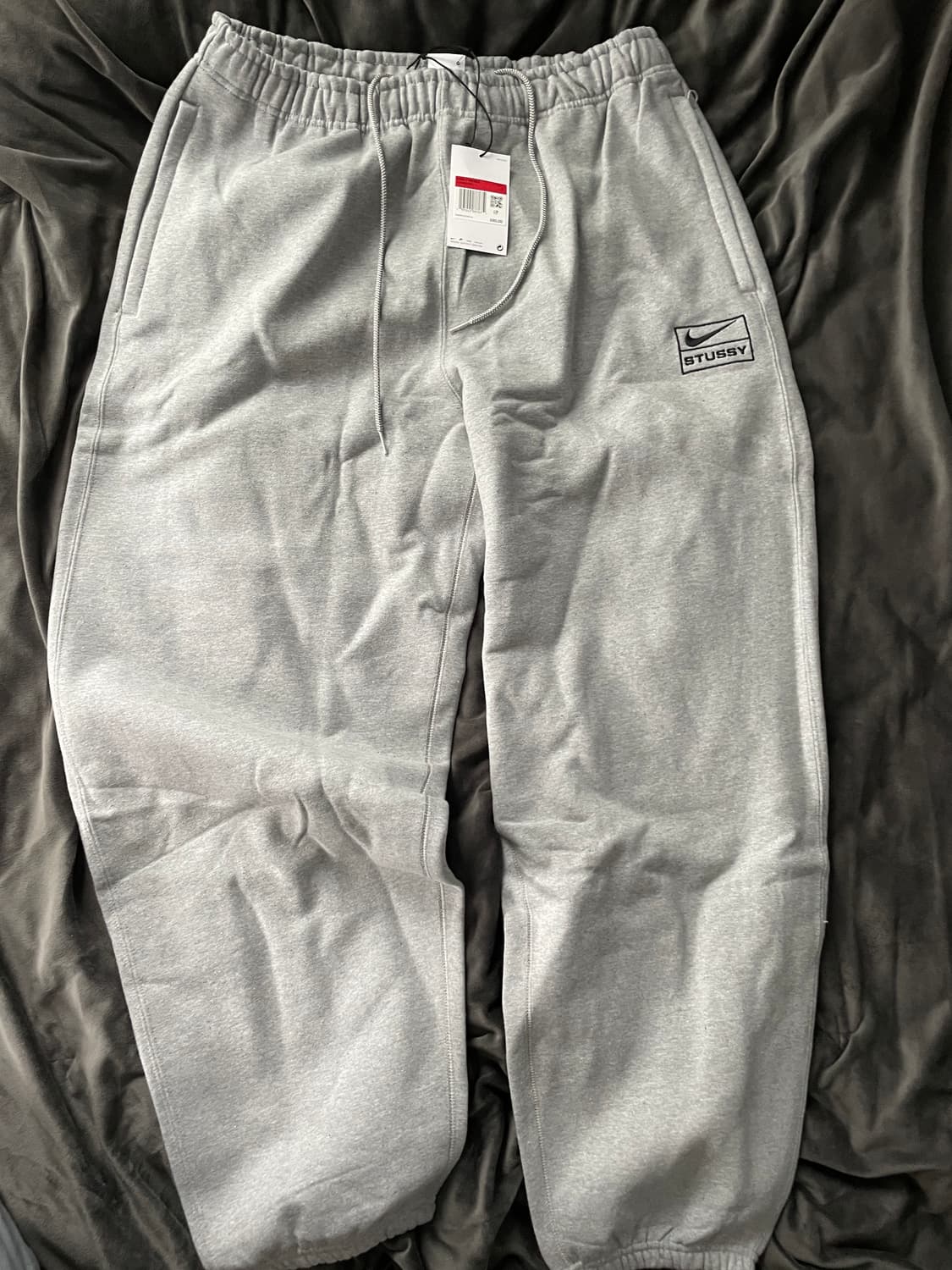 나이키 스투시 NRG 스웻팬츠 그레이 택포함 새상품 상품이미지3