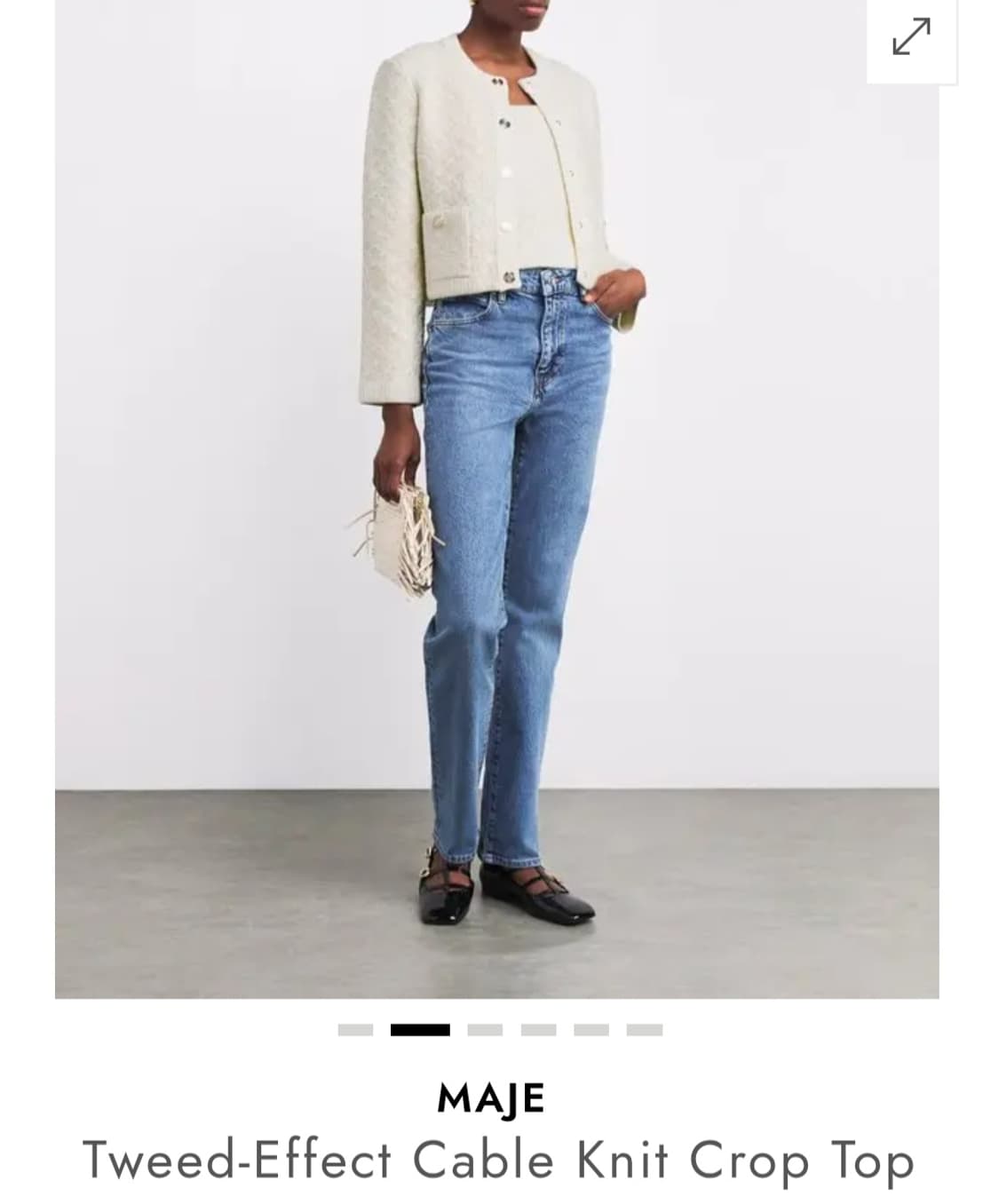 마쥬 트위드 니트 뷔스티에 상품이미지7